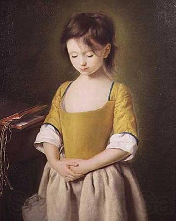 Pietro Antonio Rotari Portrait of a Young Girl Norge oil painting art